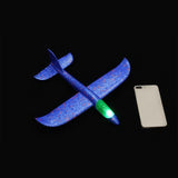 Luminous Hand Launch Flying Foam Airplane