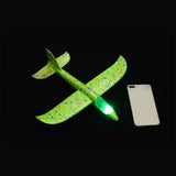 Luminous Hand Launch Flying Foam Airplane