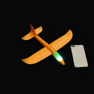 Luminous Hand Launch Flying Foam Airplane