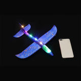 Luminous Hand Launch Flying Foam Airplane