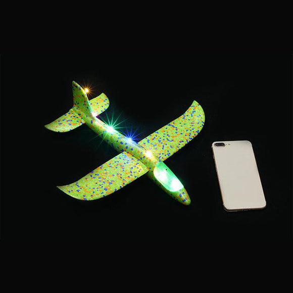 Luminous Hand Launch Flying Foam Airplane