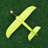 Luminous Hand Launch Flying Foam Airplane